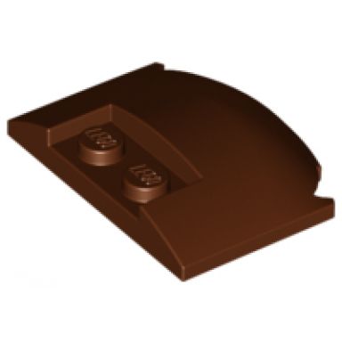 reddish brown wedge 3 x 4 x 2 3 triple curved