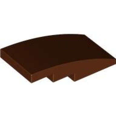 reddish brown slope curved 4 x 2