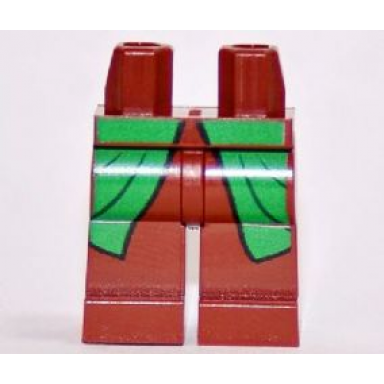 reddish brown hips and legs with green elven robe pattern