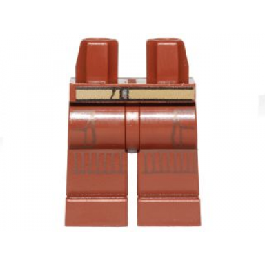 reddish brown hips and legs with dark tan belt pockets and stripe knee pads pattern sw rebel trooper