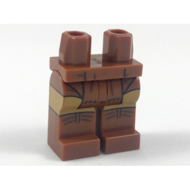 reddish brown hips and legs with loincloth medium nougat knees reddish brown shoes pattern