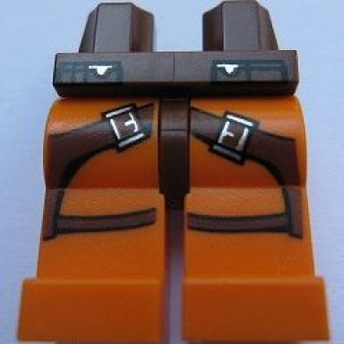 reddish brown hips and orange legs with sw pockets and gunbelts pattern