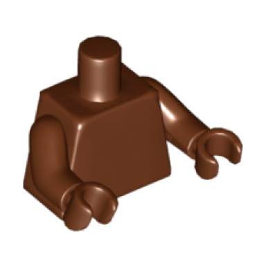 reddish brown torso plain same color arms same color hands