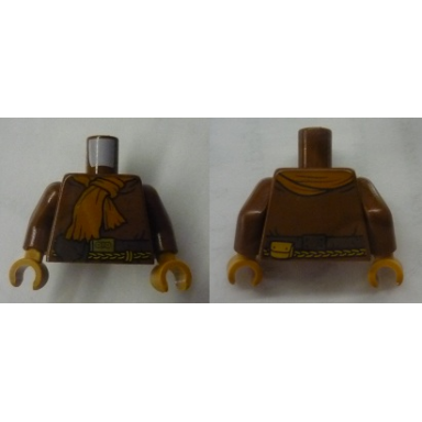 reddish brown torso sw robe with pouch belt rope and scarf pattern momaw nadon reddish brown arms medium nougat hands