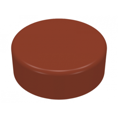 reddish brown tile round 1 x 1