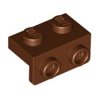 reddish brown bracket 1 x 2 - 1 x 2