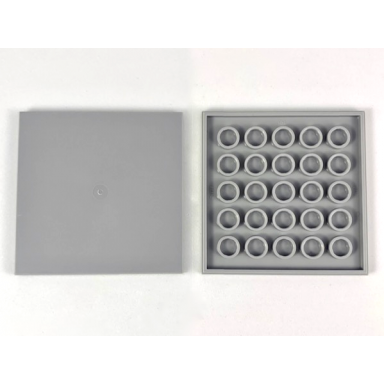 light bluish gray tile 6 x 6 with bottom tubes