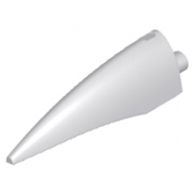 light bluish gray barb claw horn tooth - large