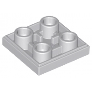 light bluish gray tile modified 2 x 2 inverted