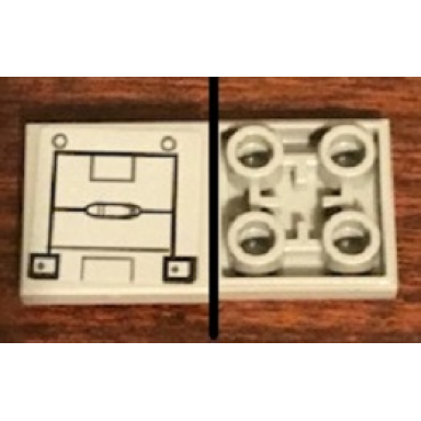 tile modified 2 x 2 inverted with sw machine panel pattern sticker - set 75244