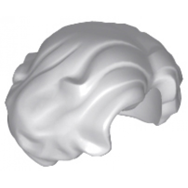 light bluish gray minifigure hair female short wavy with side part