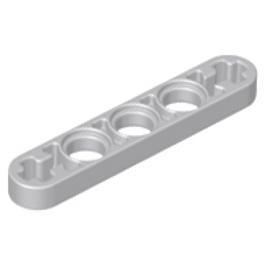 light bluish gray technic liftarm thin 1 x 5 - axle holes