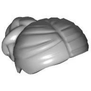 light bluish gray minifigure hair female with elaborate knot bun