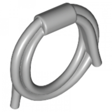 light bluish gray minifigure utensil rope coiled