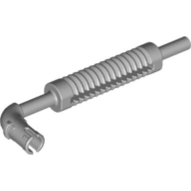light bluish gray vehicle exhaust pipe with technic pin flat end and pin with round hole