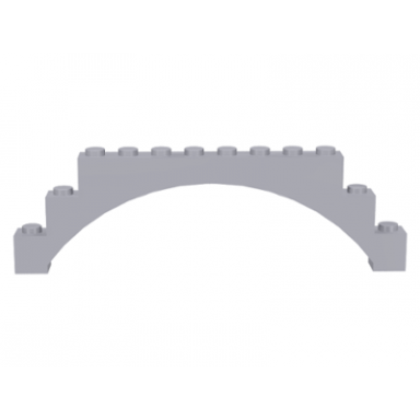 light bluish gray arch 1 x 12 x 3 raised arch with 1 cross support