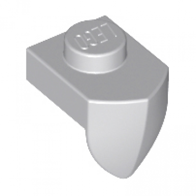 light bluish gray plate modified 1 x 1 with tooth vertical
