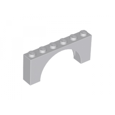 light bluish gray arch 1 x 6 x 2 - medium thick top without reinforced underside
