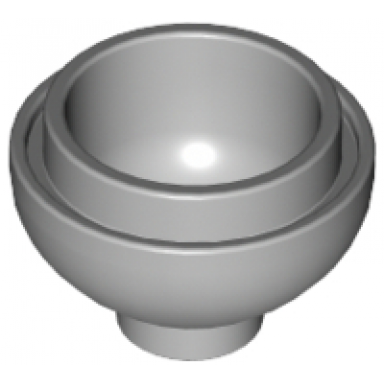 light bluish gray brick round 2 x 2 dome bottom