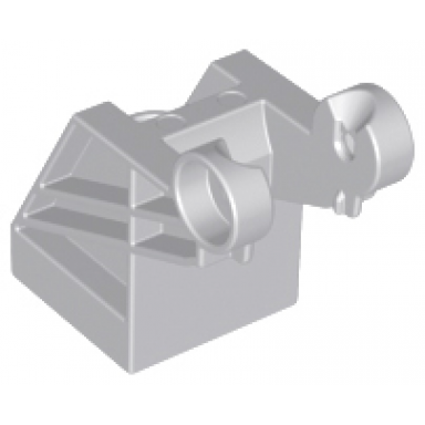 light bluish gray duplo hook base 2 x 2 with thick bracing drum narrow ridged holder