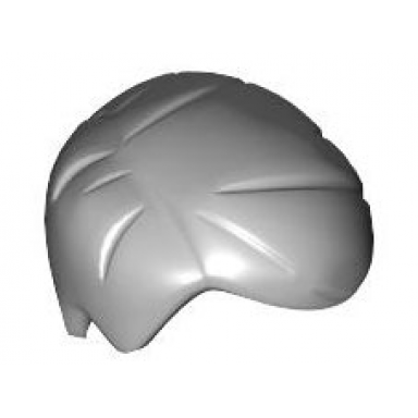 light bluish gray minifigure hair short combed sideways part right