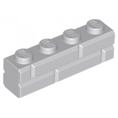 light bluish gray brick modified 1 x 4 with masonry profile