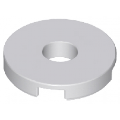 light bluish gray tile round 2 x 2 with hole