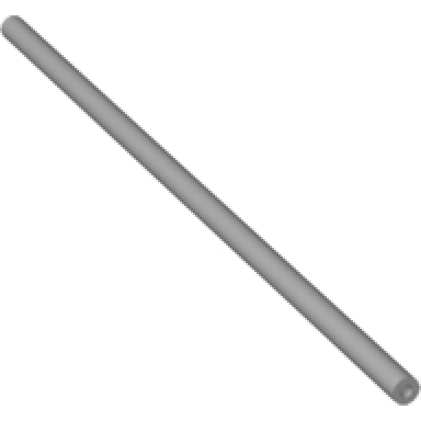 light bluish gray hose pneumatic 4mm d v2 precut 18l 14.4cm