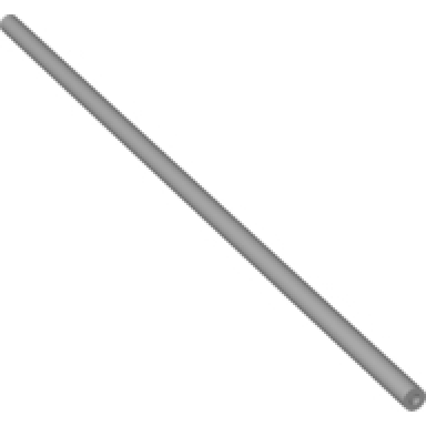 light bluish gray hose pneumatic 4mm d v2 precut 24l 19.2cm
