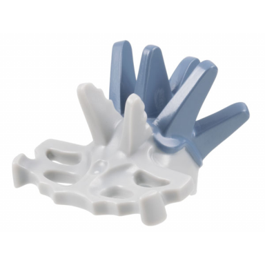 light bluish gray minifigure headgear helmet fish bone with sand blue spikes pattern