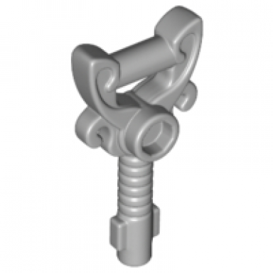 light bluish gray minifigure utensil key ornamented with 1 stud
