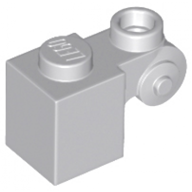 light bluish gray brick modified 1 x 1 with scroll with hollow stud