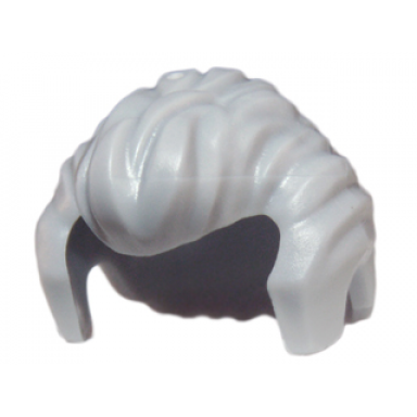 light bluish gray minifigure hair short swept back with sideburns and widows peak