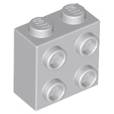 light bluish gray brick modified 1 x 2 x 1 2 3 with studs on side