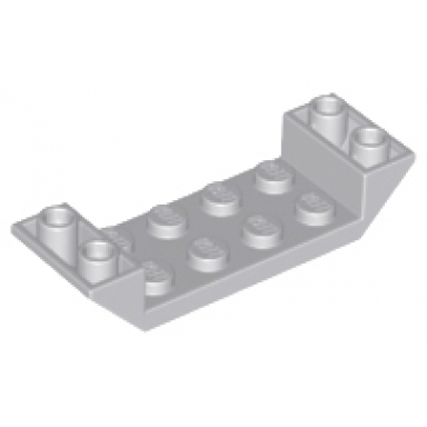 light bluish gray slope inverted 45 6 x 2 double with 2 x 4 cutout