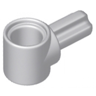 light bluish gray technic axle and pin connector hub with 1l axle