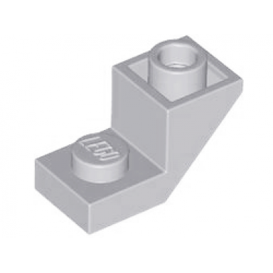 light bluish gray slope inverted 45 2 x 1 with 2 3 cutout