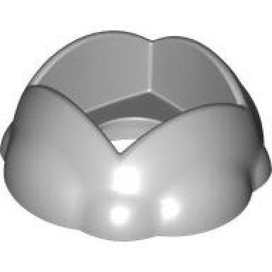 light bluish gray duplo rock round with hole in center