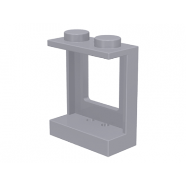 light bluish gray window 1 x 2 x 2 plane