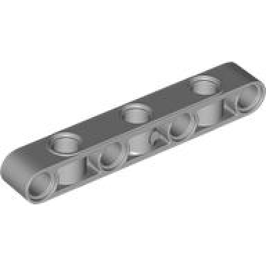 light bluish gray technic liftarm modified perpendicular holes thick 1 x 7