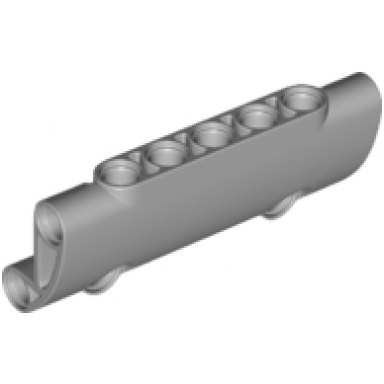 light bluish gray technic panel curved 7 x 3 with 2 pin holes through panel surface