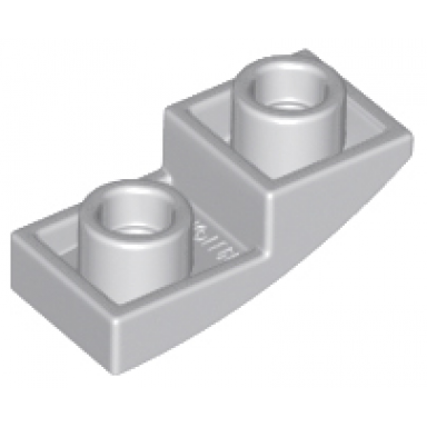 light bluish gray slope curved 2 x 1 x 2 3 inverted