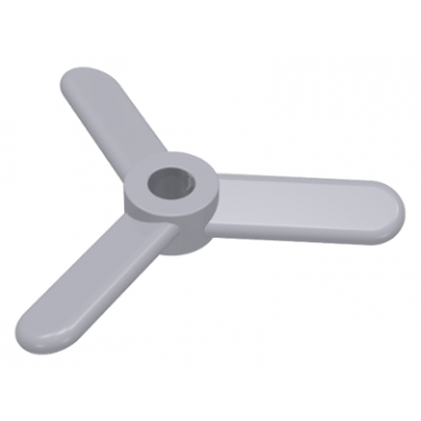 light bluish gray propeller 3 blade small