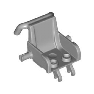 light bluish gray minifigure utensil wheelchair seat