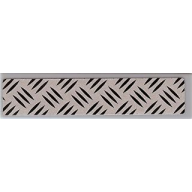 light bluish gray tile 1 x 4 with tread plate pattern sticker - set 8969
