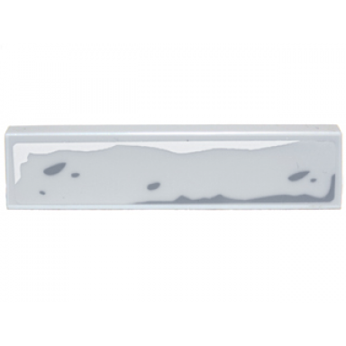 light bluish gray tile 1 x 4 with brick outline pattern sticker - set 9473