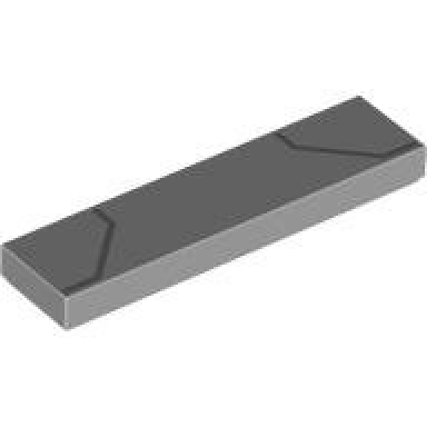 light bluish gray tile 1 x 4 with dark bluish gray bent lines pattern brickheadz iron man mk5 helmet visor bottom