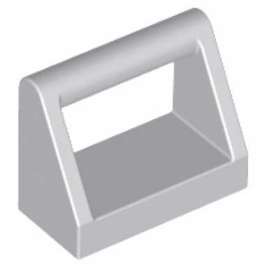 light bluish gray tile modified 1 x 2 with bar handle