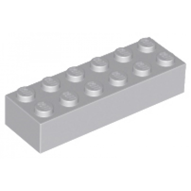 light bluish gray brick 2 x 6
