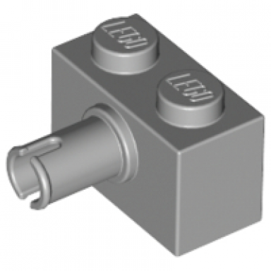 light bluish gray brick modified 1 x 2 with pin